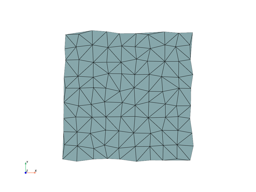 d create tri surface
